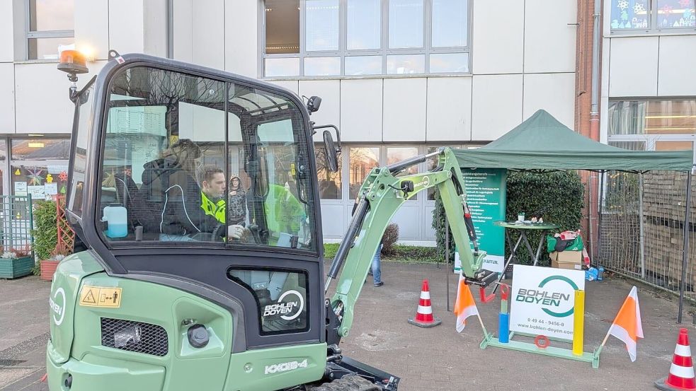 Ein Beispiel aus der Berufsorientierung an der KGS Großefehn: bei den Praxistagen stellten sich die Betriebe mit Dingen zum Anfassen bei den Jugendlichen an der Schule vor. Foto: Archiv