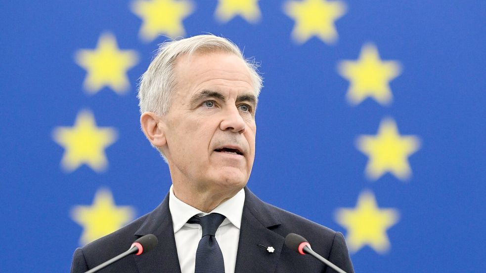 Reiste als Ehrengast zur ersten Plenartagung des Europäischen Parlaments nach der Sommerpause: Kanadas Premierminister Mark Carney. Foto: Pascal Bastien