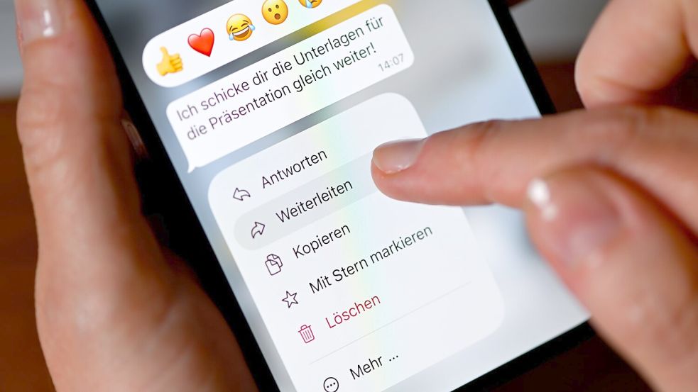 Durfte eine Frau Nachrichten einer Freundin einfach weiterleiten? (Symbolbild) Foto: Sven Hoppe