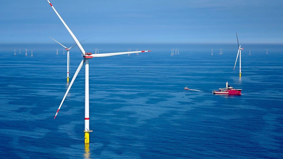 Der Windpark He Dreiht besteht aus 64 Windenergieanlagen. (Archivbild) Foto: Lars Penning