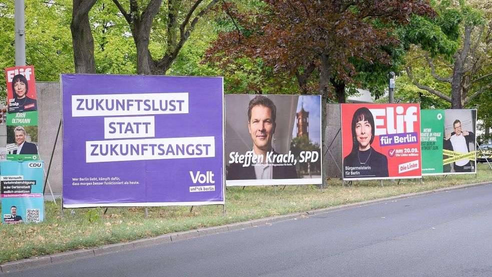 In Berlin wird am Sonntag das Abgeordnetenhaus gewählt. (Archivbild) Foto: Bernd von Jutrczenka/dpa
