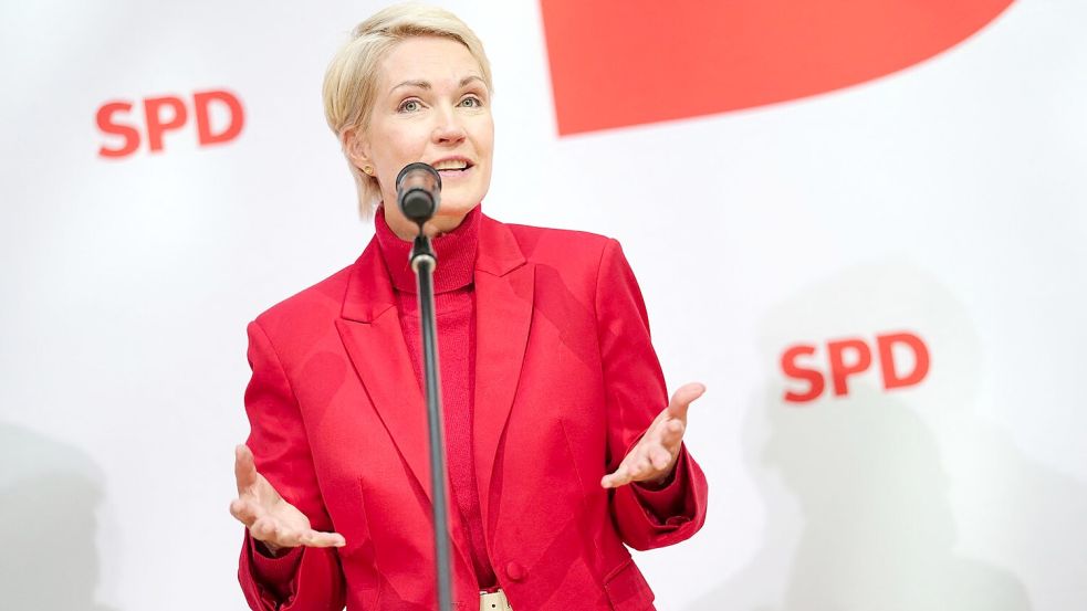 Schwesig will ihre Arbeit als Ministerpräsidentin in MV fortsetzen. Foto: Kay Nietfeld/dpa