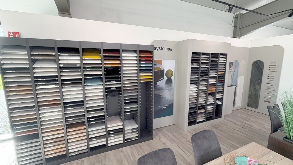„Systemo“-Arbeitsplatten aus Keramik, Naturstein und Massivholz gibt es in großer Auswahl. Foto: privat