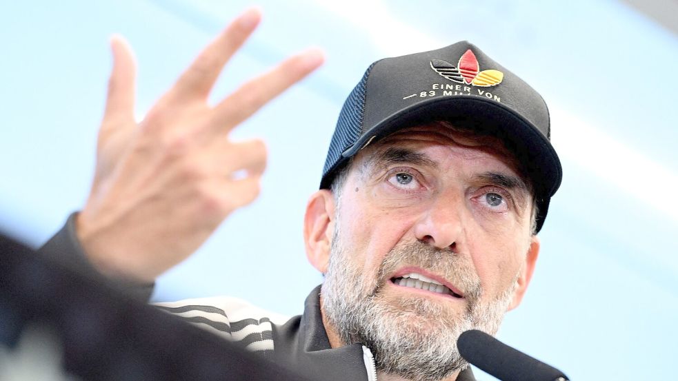 Drei Punkte will Jürgen Klopp - und das bei seinem Start am liebsten in allen vier Nations-League-Spielen. (Archivbild) Foto: Boris Roessler/dpa