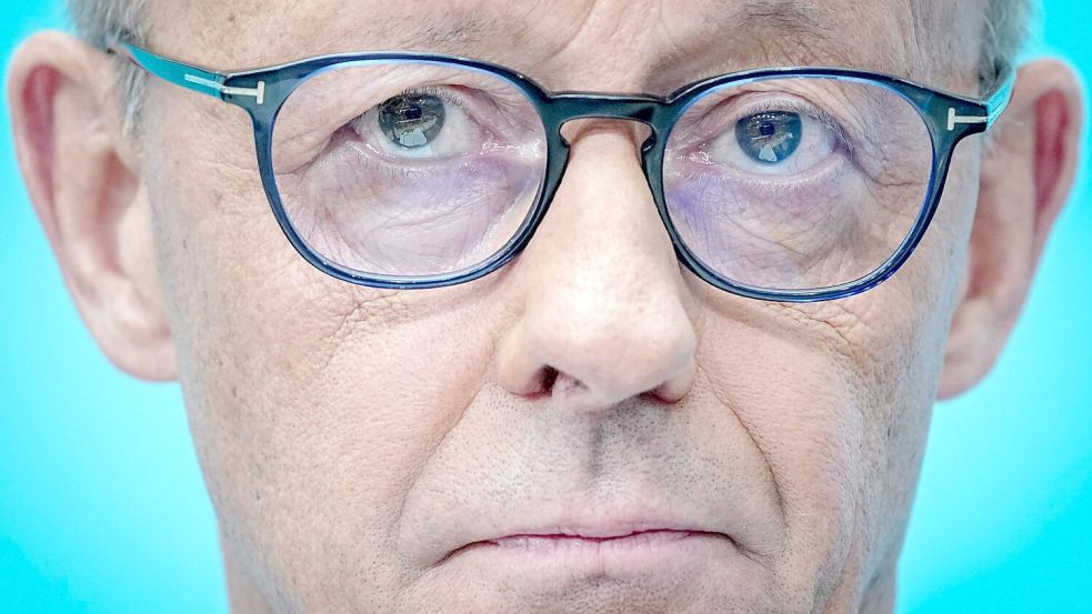Will nicht aufgeben: Kanzler Friedrich Merz.  Foto: Kay Nietfeld/dpa