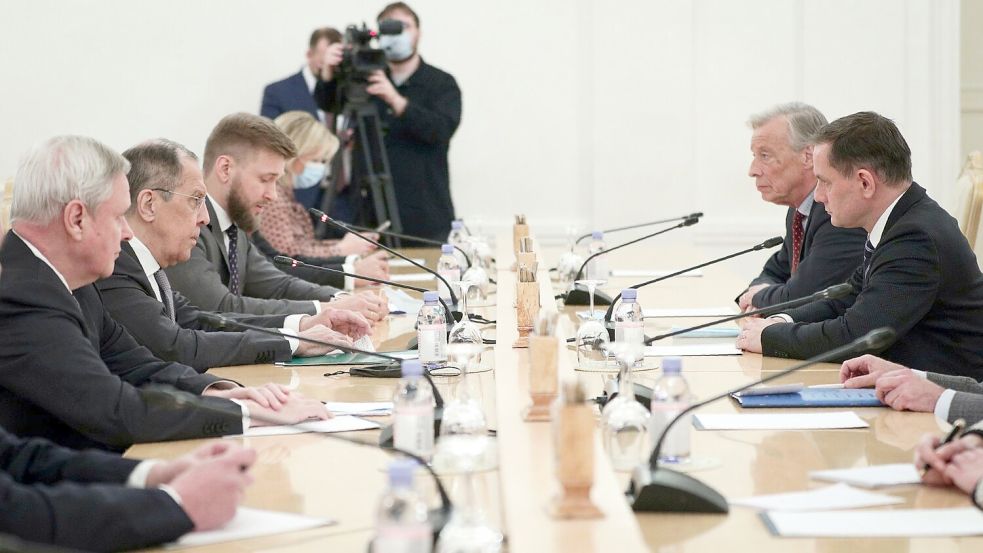 Die AfD pflegt seit langem Kontakte zu Russland. (Archiv) Foto: -/Russian Foreign Ministry Press Service/AP/dpa