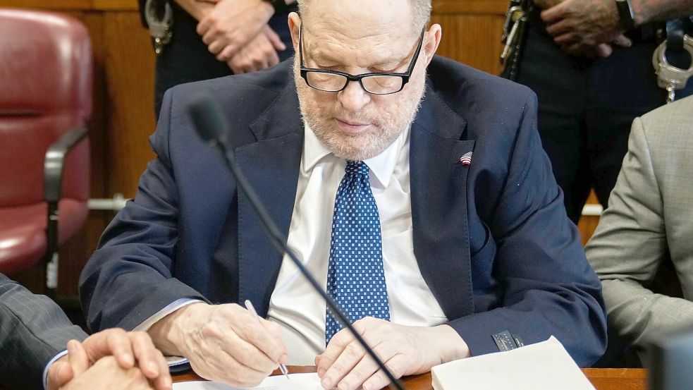 Im Verfahren gegen Harvey Weinstein wird das Strafmaß erwartet. (Archivbild) Foto: Richard Drew/POOL AP/dpa