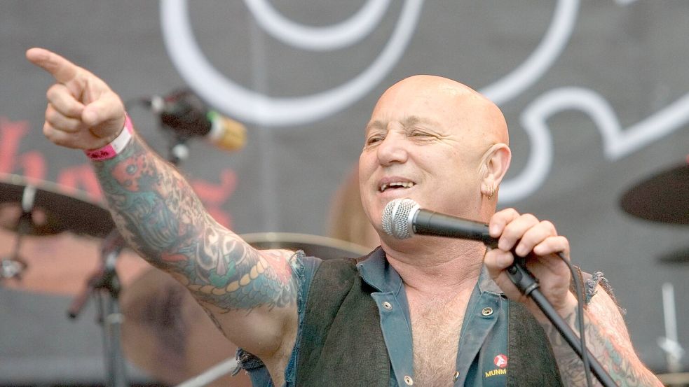 Angry Anderson von der Band Rose Tattoo war eine australische Rock-Ikone. (Archivbild) Foto: picture-alliance/ dpa