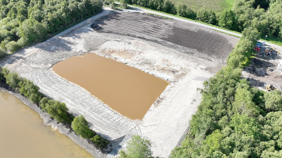 Diese Luftaufnahme vom 23. September zeigt eines der Becken, die zum Projekt gehören. Foto: Neptune Energy