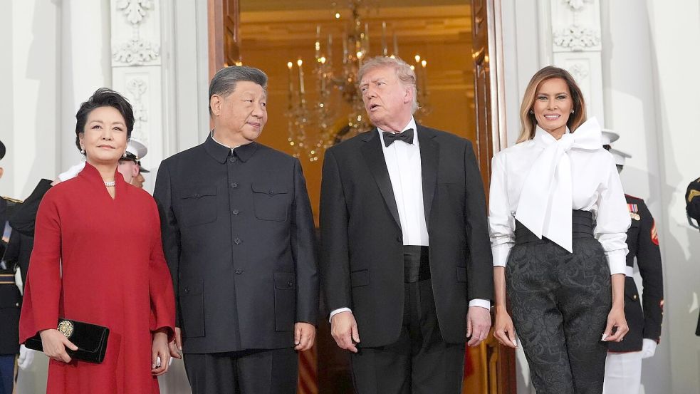 Trump spricht von exzellenter Verbindung zu China.  Foto: Alex Brandon/AP/dpa