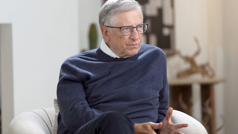Microsoft-Mitgründer Bill Gates schließt sich Warnungen vor Gefahren Künstlicher Intelligenz an. (Archivbild) Foto: Jae C. Hong/AP/dpa