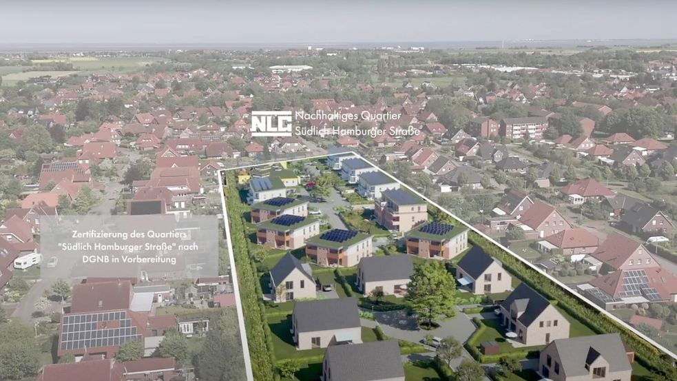 So wirbt die Niedersächsische Landgesellschaft seit Jahren für das neue Quartier. Screenshot: NLG