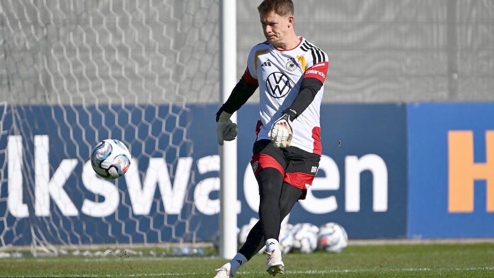 Torwart Alexander Nübel steht wohl vor seinem vierten Länderspieleinsatz. Foto: Federico Gambarini/dpa