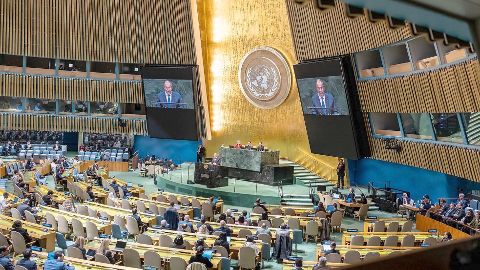 Die UN-Generalversammlung neigt sich ihrem Ende zu. Foto: Michael Kappeler/dpa