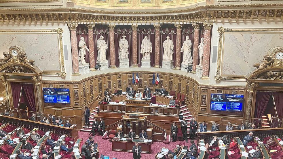 Frankreichs Senat wird etwa zur Hälfte neu gewählt. (Archivbild) Foto: Jonathan Klein/AFP/dpa