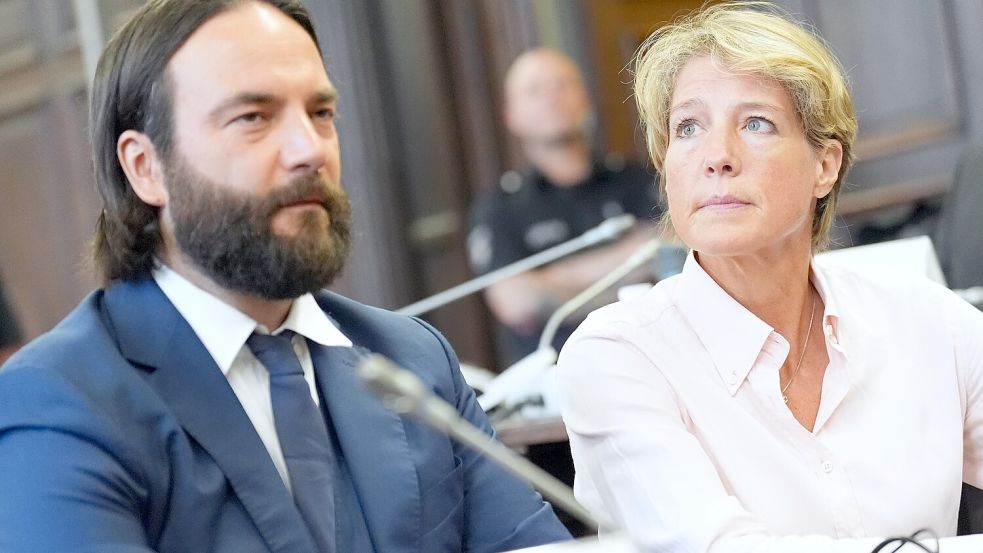 Seit Juli 2025 muss sich die Steakhaus-Erbin Christina Block wegen der Entführung ihrer Kinder vor Gericht verantworten. Foto: dpa/Marcus Brandt