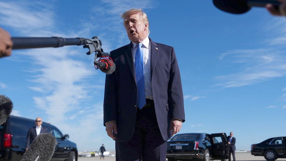 Trump erwartet weitere Verhandlungen mit dem Iran.  Foto: Julia Demaree Nikhinson/AP/dpa