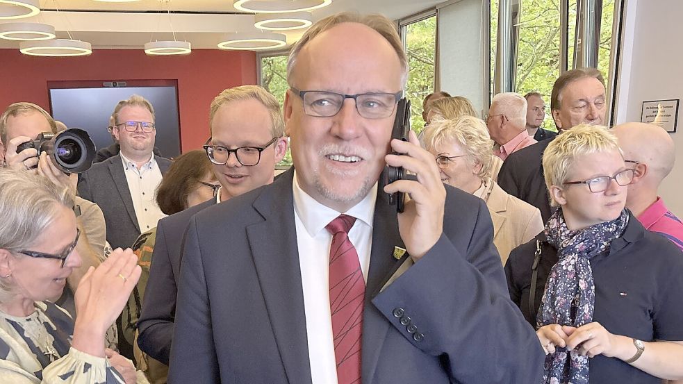 Im Landkreis Aurich steht der neue Landrat fest. Olaf Wiltfang (SPD) setzte sich bei der Stichwahl durch. Foto: Aiko Recke