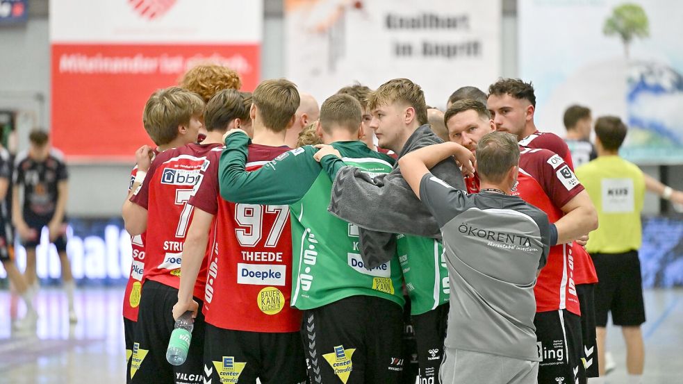 Der OHV Aurich verlor auch das fünfte Saisonspiel. Gegen Anderten leisteten sich die Spieler wieder zu viele Fehler. Foto: Jens Doden (Blomberg)