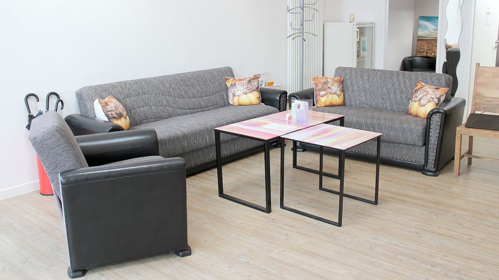 Blick auf den Wartebereich von „Physio Aktiv“. Foto: Walker