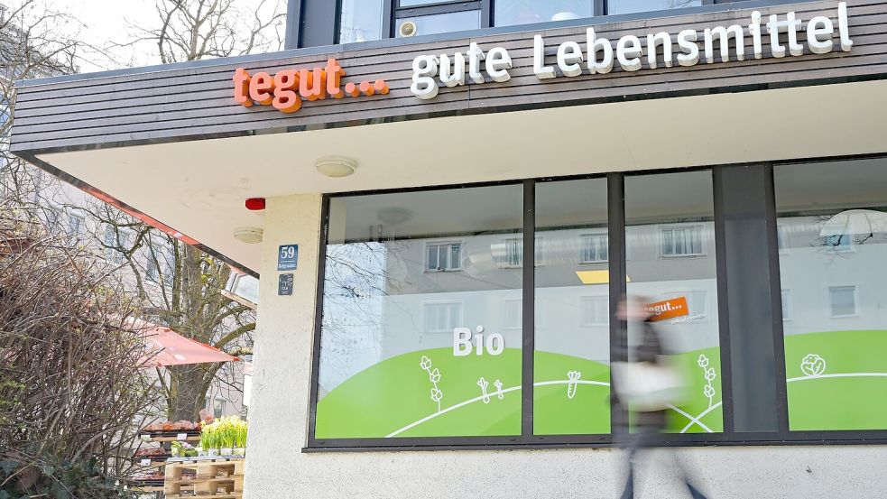 Ein Tegut-Supermarkt in Bayern. (Archivbild) Foto: Malin Wunderlich/dpa