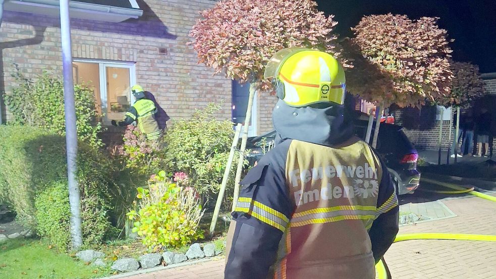 Die Emder Feuerwehr war in der Nacht zum Tag der Deutschen Einheit im Einsatz. Eine Küche brannte. Foto: Feuerwehr Emden