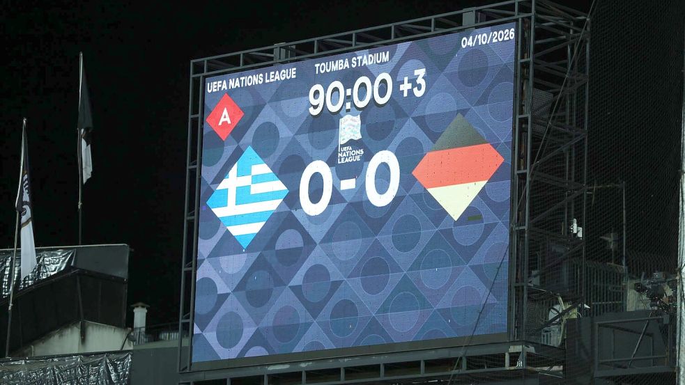 Das 0:0 in Griechenland hat die Ausgangslage in der Nations League nicht verbessert.  Foto: Christian Charisius/dpa
