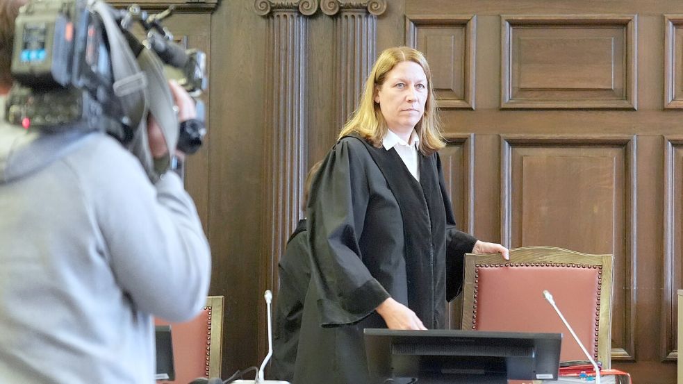 Die Vorsitzende Richterin im Block-Prozess, Isabel Hildebrandt. Foto: dpa/Marcus Brandt
