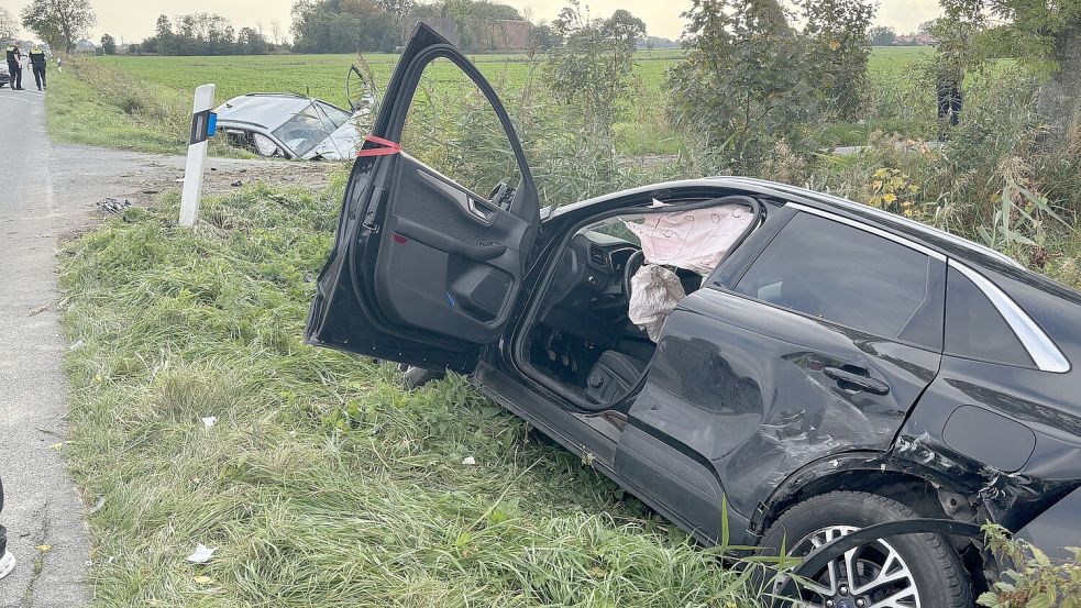 Die Polizei war am Montagnachmittag wegen eines Unfalls in Norden im Einsatz. Foto: Rebecca Kresse