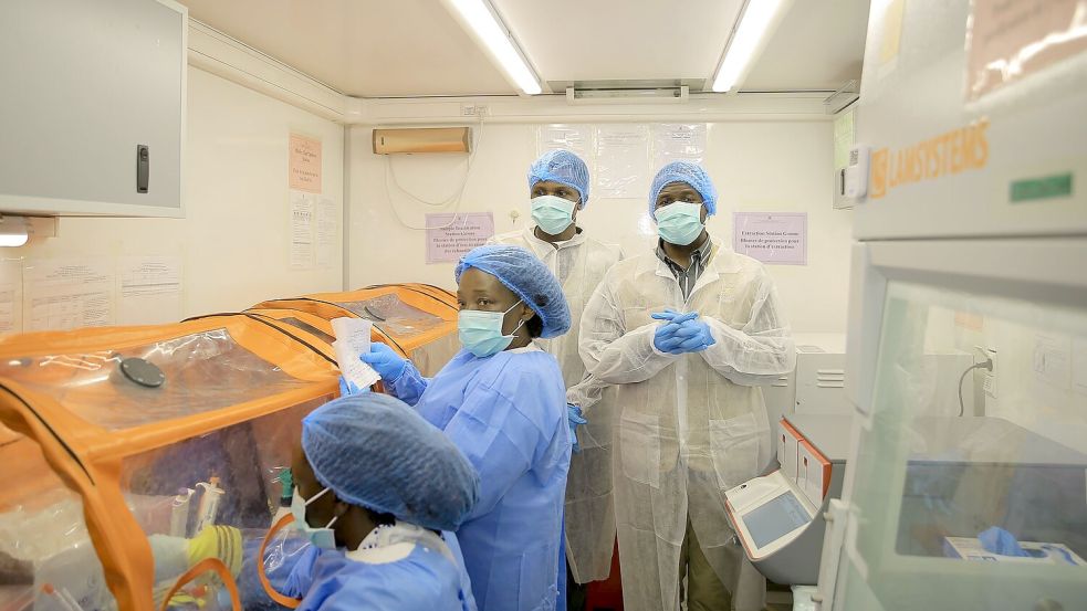 Das Bundibugyo-Virus grassiert seit Monaten in der Demokratischen Republik Kongo. (Archivbild) Foto: Sebastien Kitsa Musayi/AP/dpa