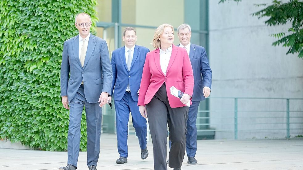 Im Koalitionsausschuss treffen sich die Spitzen von Union und SPD. (Archivbild) Foto: Michael Kappeler/dpa