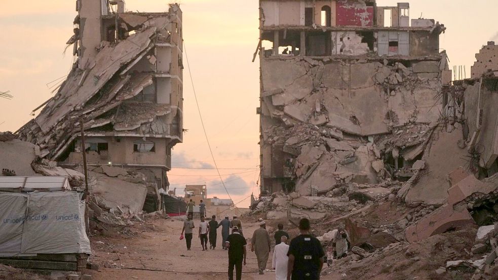 Israel hat seit dem Hamas-Massaker am 7. Oktober 2023 nach eigenen Angaben 100.000 Ziele in der Region angegriffen, die meisten davon im Gazastreifen.  Foto: Jehad Alshrafi/AP/dpa