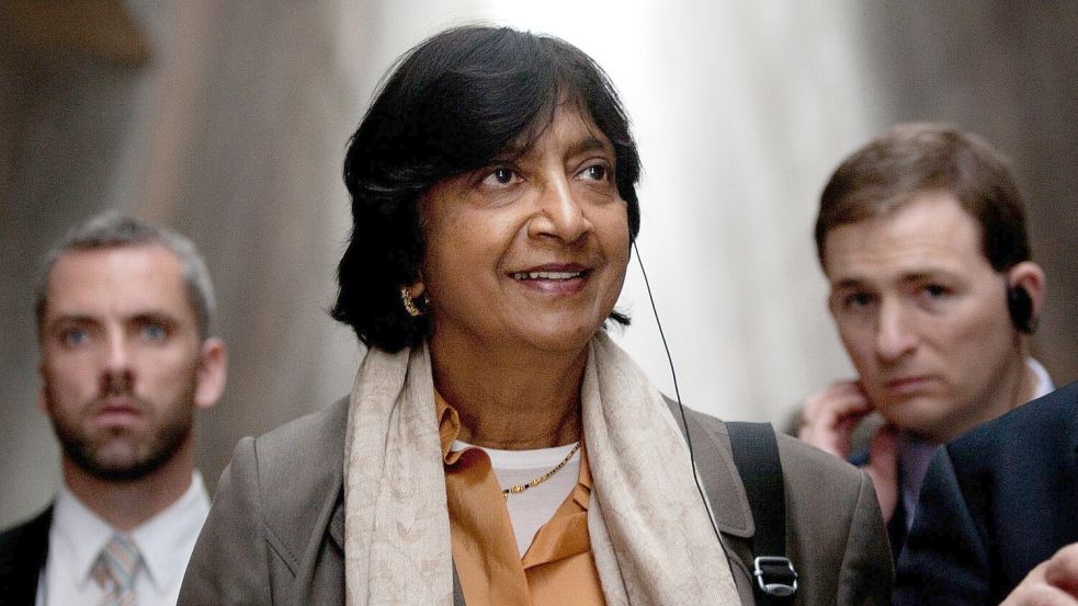 Die UN sehen durch die Verleihung des Friedensnobelpreises an Navanethem Pillay den Kampf für die Menschenrechte gestärkt. (Archivbild) Foto: Sebastian Scheiner/AP/dpa