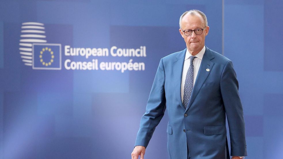 „Die Höhe des neuen Vorschlags ist keine Grundlage für eine Einigung“, sagt Kanzler Friedrich Merz. (Archivbild) Foto: Benoit Doppagne/belga/dpa