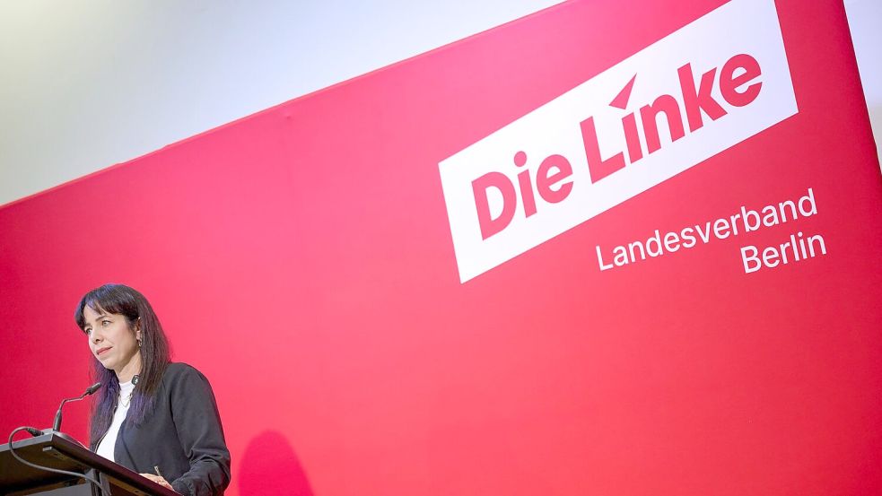 Elif Eralp will für die Linke Regierende Bürgermeisterin in Berlin werden. (Archivbild) Foto: Sebastian Gollnow/dpa