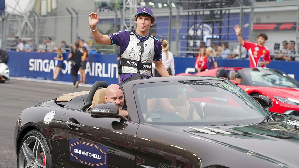 Kimi Antonelli hat einige Sorgen in Singapur. Foto: David Davies/PA Wire/dpa