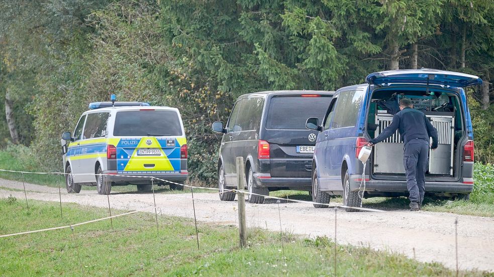 In den Tagen nach der Sichtung hatten Polizisten das Naturschutzgebiet durchkämmt. Foto: Peter Kneffel/dpa