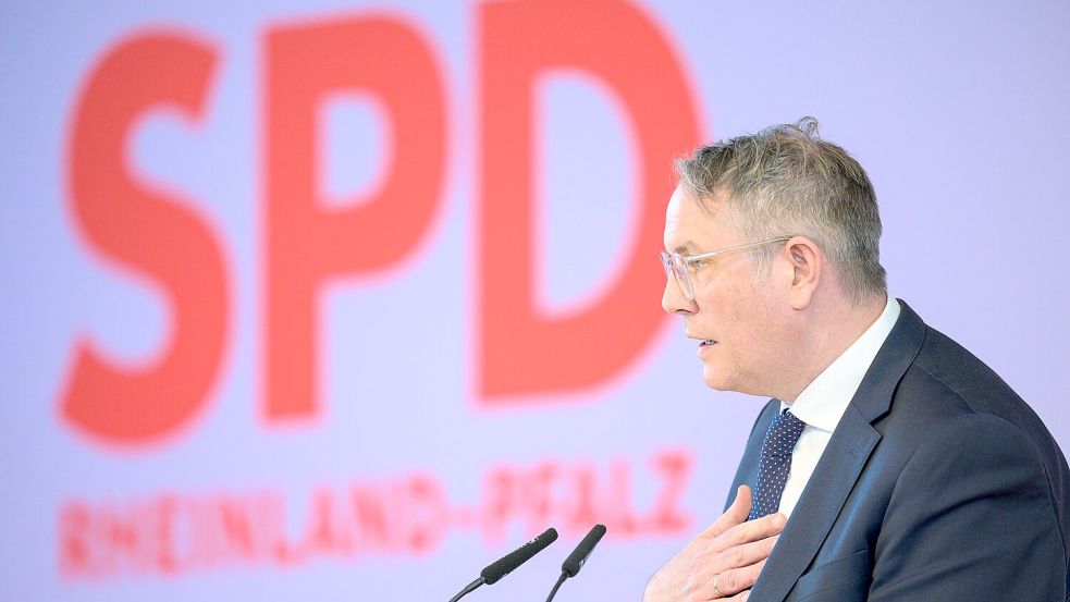 Schweitzer wirbt nach 35 Jahren SPD-Regierung in Rheinland-Pfalz für die erste Koalition mit der CDU im Bundesland. (Archivbild) Foto: Hannes P Albert/dpa