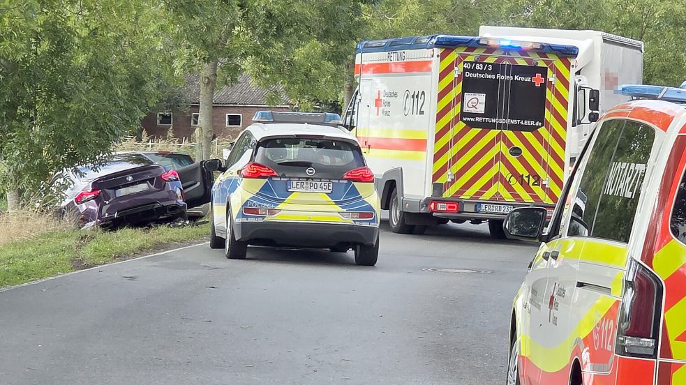 Am frühen Montagnachmittag kam es in Jemgum zu einem Unfall. Symbolfoto: Marcus Brandt/dpa