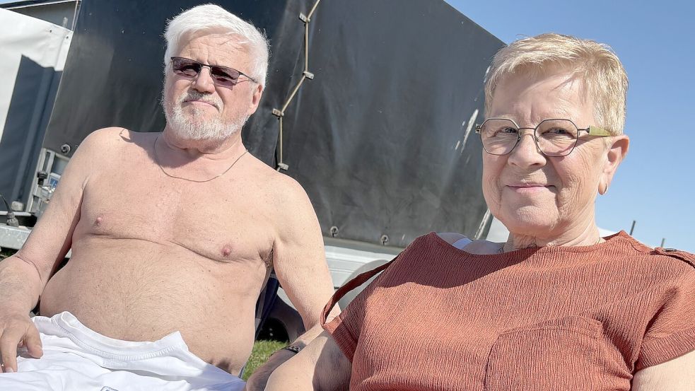 Christa Batke und Klaus Fischer haben mit dem Campingplatz Hooksiel abgeschlossen. Eine weitere Saison wird es für sie im Wangerland nicht geben. Foto: Susanne Ullrich/Archiv