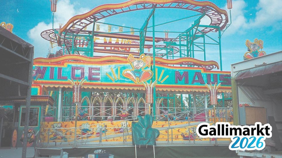 Im Jahr 1999 stand eine Wilde Maus auf dem Gallimarkt. Foto: Archiv