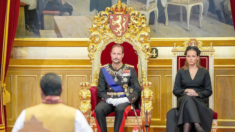 Der neue norwegische König spricht über die Trauer nach dem Tod seines Vaters König Harald V. (Archivbild).  Foto: Ole Berg-Rusten/NTB Scanpix POOL/AP/dpa