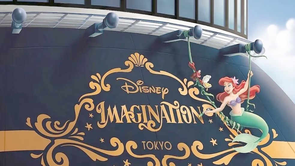 Eine Figur der Meerjungfrau "Ariele" wird das Heck der "Disney Imagination" zieren. Foto: Disney