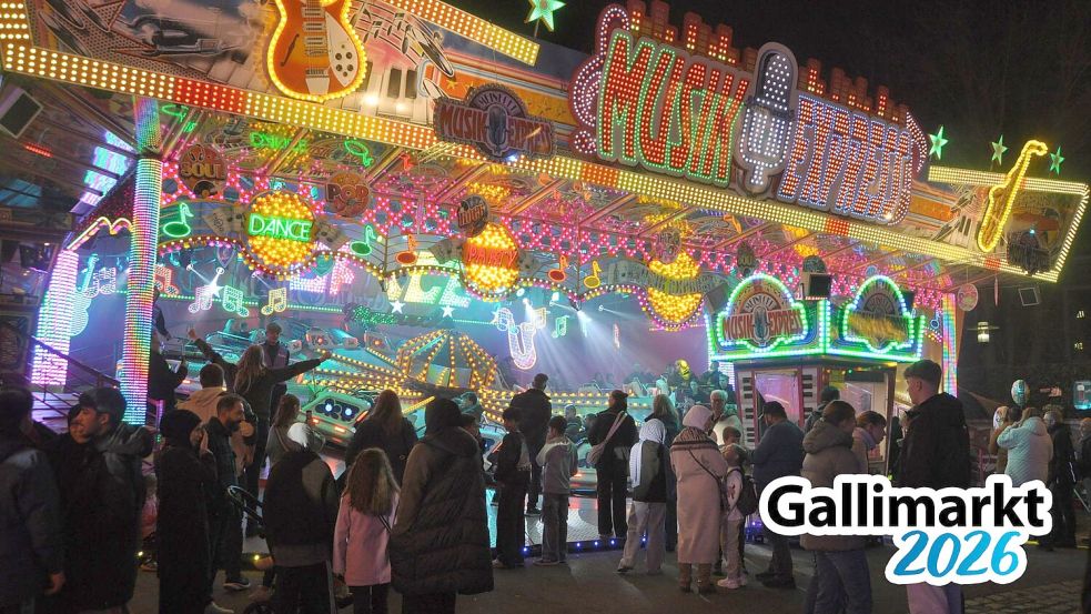 Auf dem Gallimarkt war am Mittwochabend einiges los. Foto: Bodo Wolters