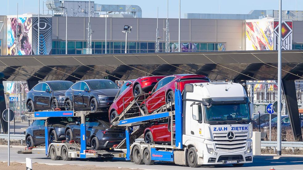 Der US-Elektroautobauer Tesla will den geplanten Ausbau des Werks in Grünheide in Angriff nehmen. (Archivbild)  Foto: Patrick Pleul/dpa