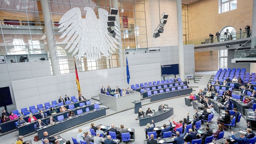 Abstimmung im Bundestag. Foto: Kay Nietfeld/dpa