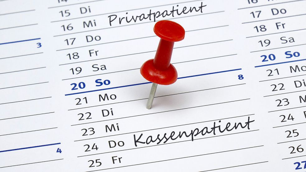 Kassenpatienten warten im Schnitt länger auf einen Facharzttermin als Privatpatienten. Foto: IMAGO/Sascha Steinach