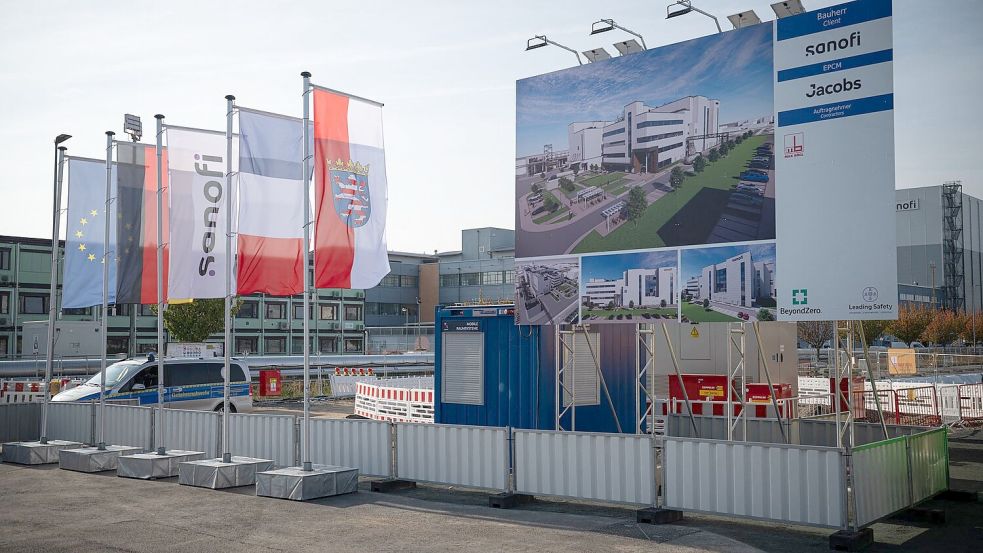 In Frankfurt entsteht eine neue Insulinfabrik, die eine der größten in Europa werden soll. Foto: Hannes P. Albert/dpa