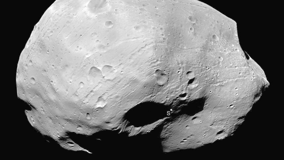 Auf Phobos herrschen extreme Temperaturen. (Archivbild) Foto: ESA/DLR/FU Berlin/dpa