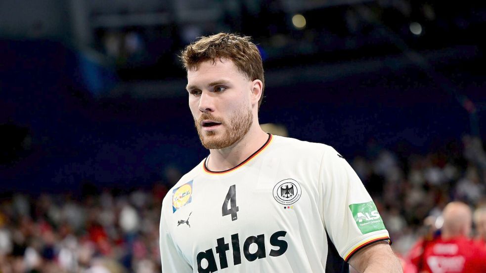 Johannes Golla bleibt Kapitän der deutschen Handball-Nationalmannschaft. (Archivbild) Foto: Sina Schuldt/dpa